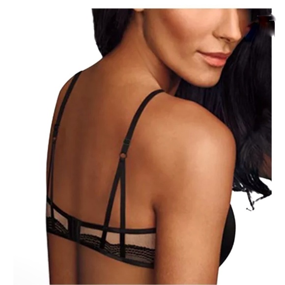 NEW-MAIDENFORM Love The Lift Underwire Demi, Smoothing Lace-Trim Push Up Bra 36C - Picture 6 of 15